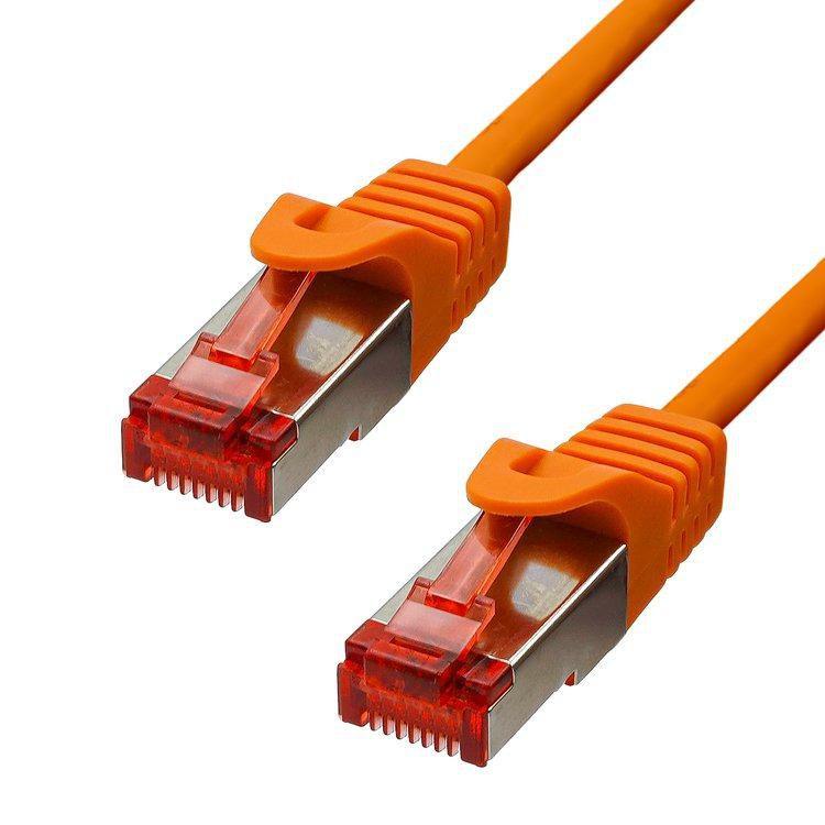 ProXtend 6FUTP-005O cavo di rete Arancione 0,5 m Cat6 F/UTP [FTP] (CAT6 F/UTP CU LSZH Ethernet - Cable Orange 50cm - Warranty: