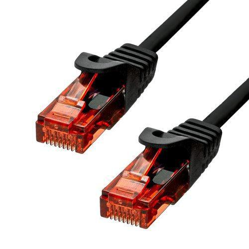 ProXtend 6UTP-0025B cavo di rete Nero 0,25 m Cat6 U/UTP [UTP] (CAT6 U/UTP CU LSZH Ethernet - Cable Black 25cm - Warranty: 360M)