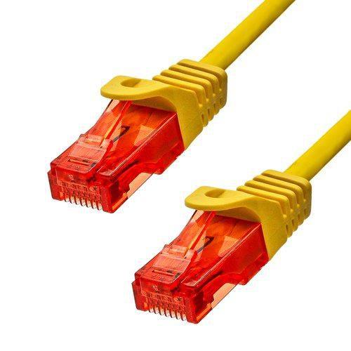 ProXtend 6UTP-003Y cavo di rete Giallo Cat6 U/UTP [UTP] (CAT6 U/UTP CU LSZH Ethernet - Cable Yellow 30cm - Warranty: 360M)