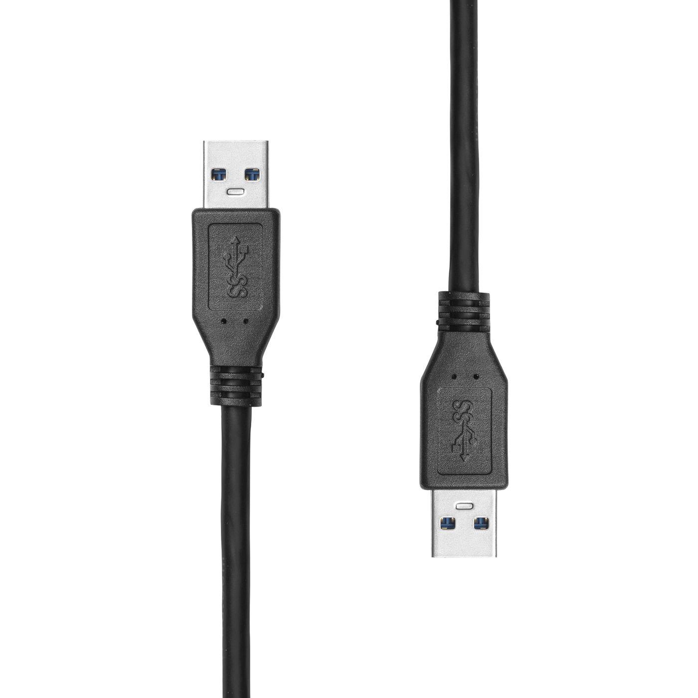 USB 3.2 Gen1 Cable A to A M/M - Black 2M - Warranty: 360M