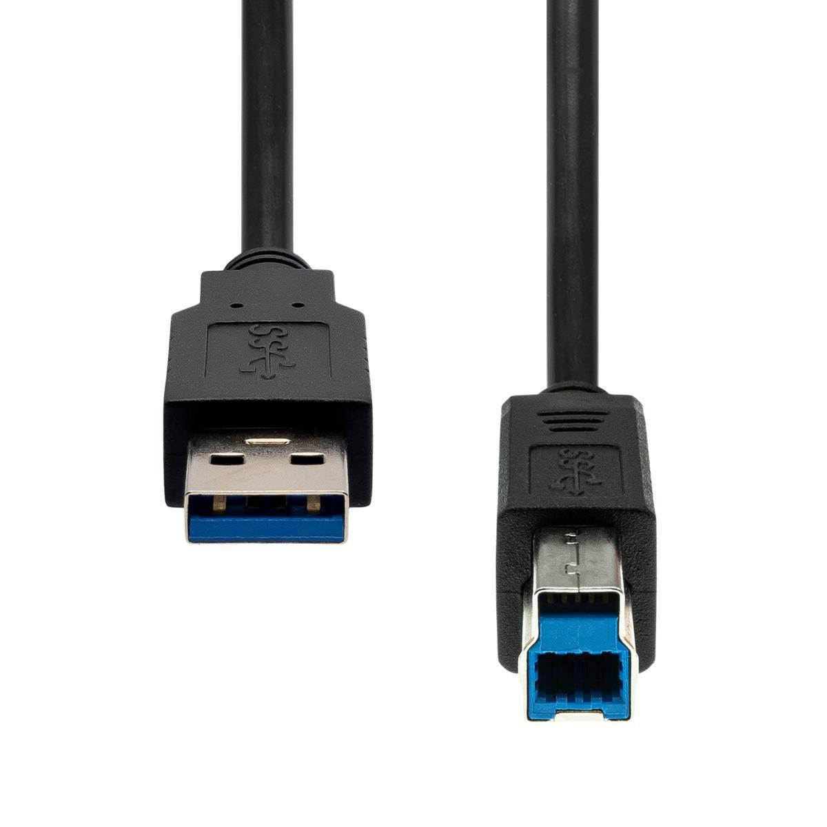 USB 3.2 Gen1 Cable A to B M/M - Black 3M - Warranty: 360M