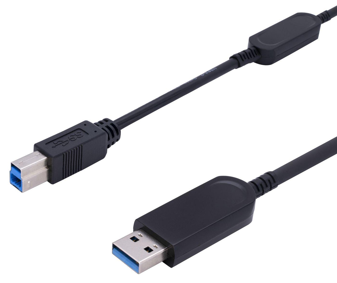 ProXtend USB3ABAOC-20 cavo USB 20 m USB 3.2 Gen 1 [3.1 Gen 1] USB A USB B Nero (ProXtend USB-A to B 3.2 Gen 1 AOC Cable 20M)