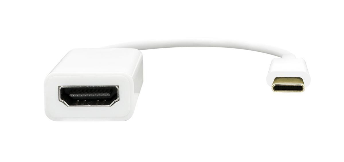 USB-C to HDMI slim adapter - 20cm white - Warranty: 360M