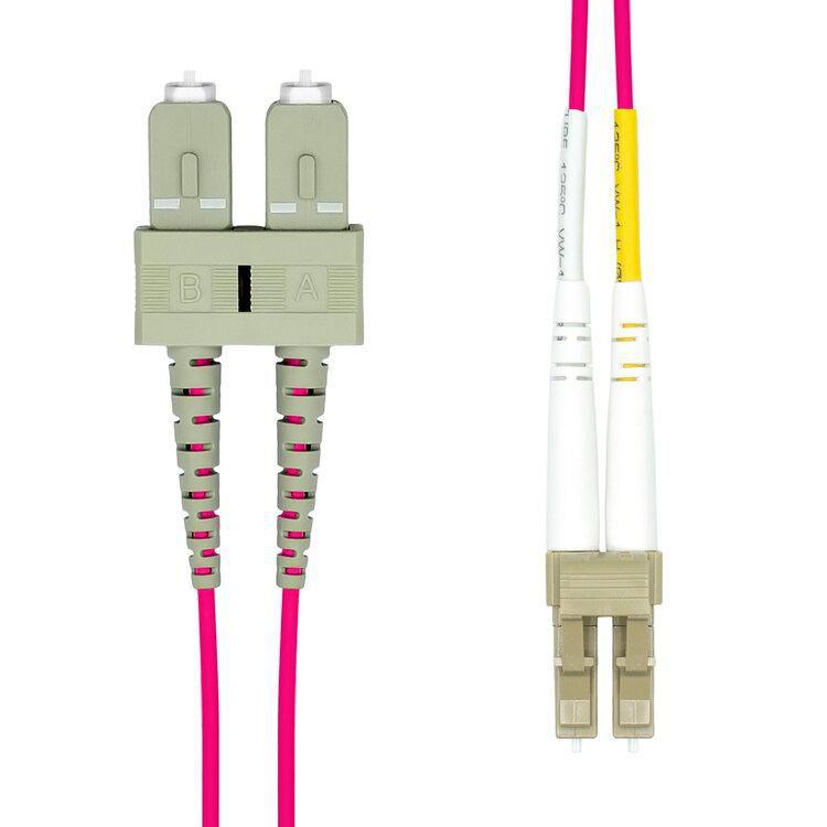 ProXtend FO-LCSCOM4D-012 cavo a fibre ottiche 12 m LC/UPC SC/UPC OM4 Viola