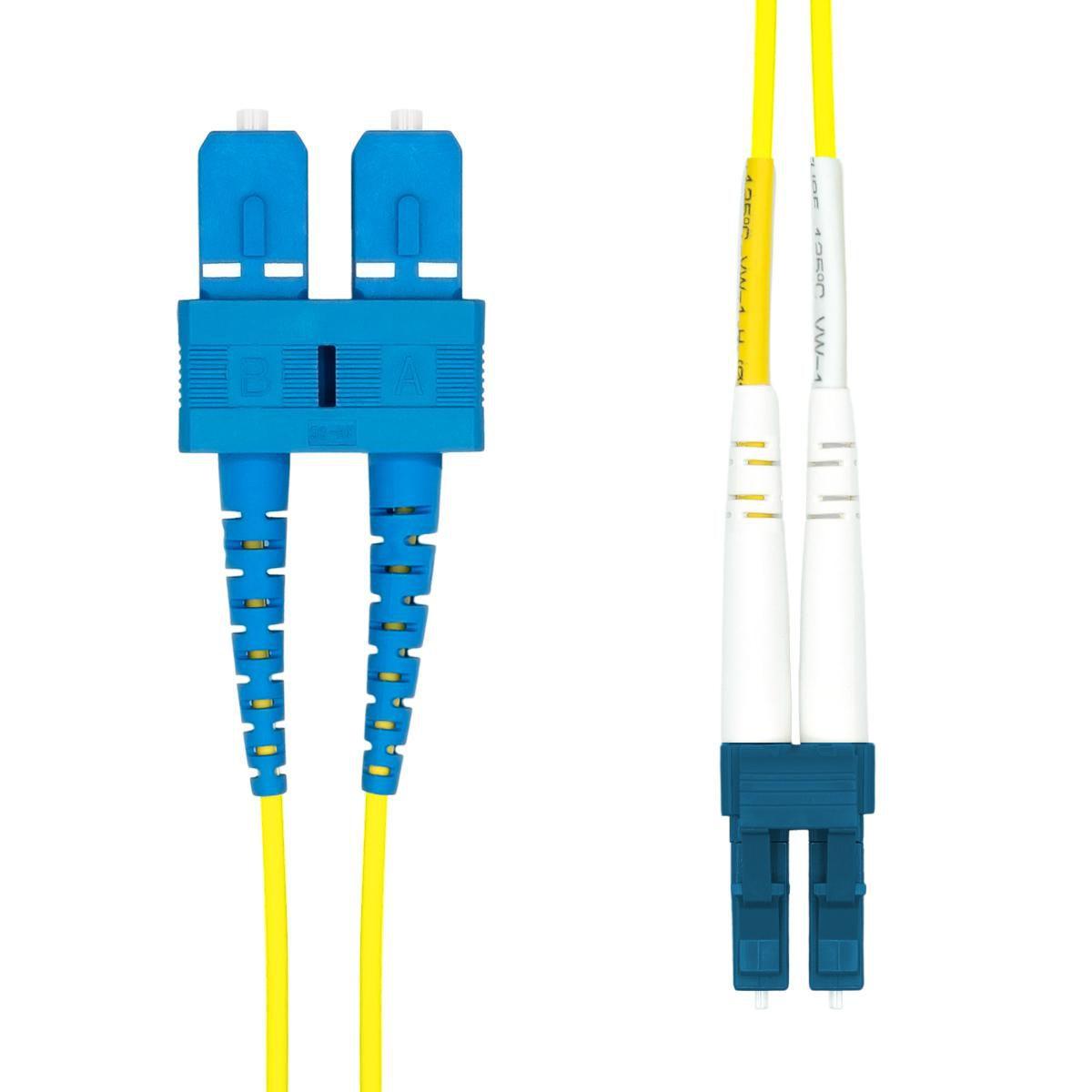 LC-SC UPC OS2 Duplex SM Fiber - Cable 1.5M - Warranty: 360M