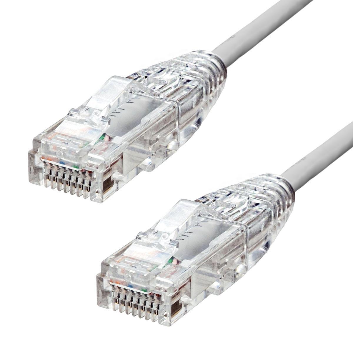 Slim CAT6A UTP Ethernet Cable - Grey 10m - Warranty: 360M