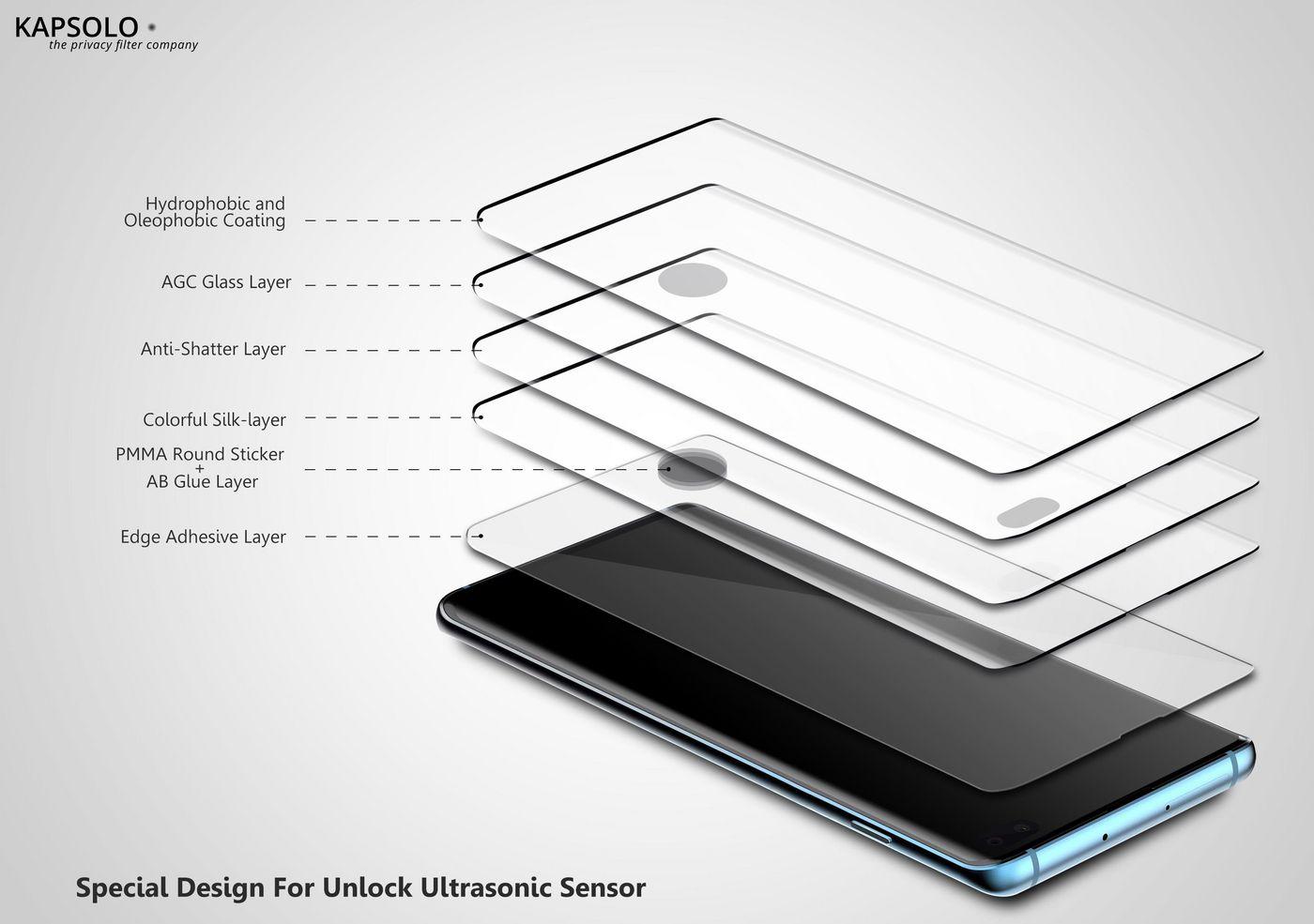 KAPSOLO Tempered GLASS Screen Protection, curved, Ultimate, Microbial samsung galaxy note20 ultra 5g (Samsung Galaxy Note20 Ult