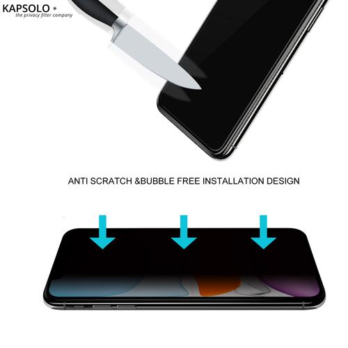 KAPSOLO Privacy VETRO temperato iPhone 11 / XR Sreen Protection Proteggi schermo trasparente Apple