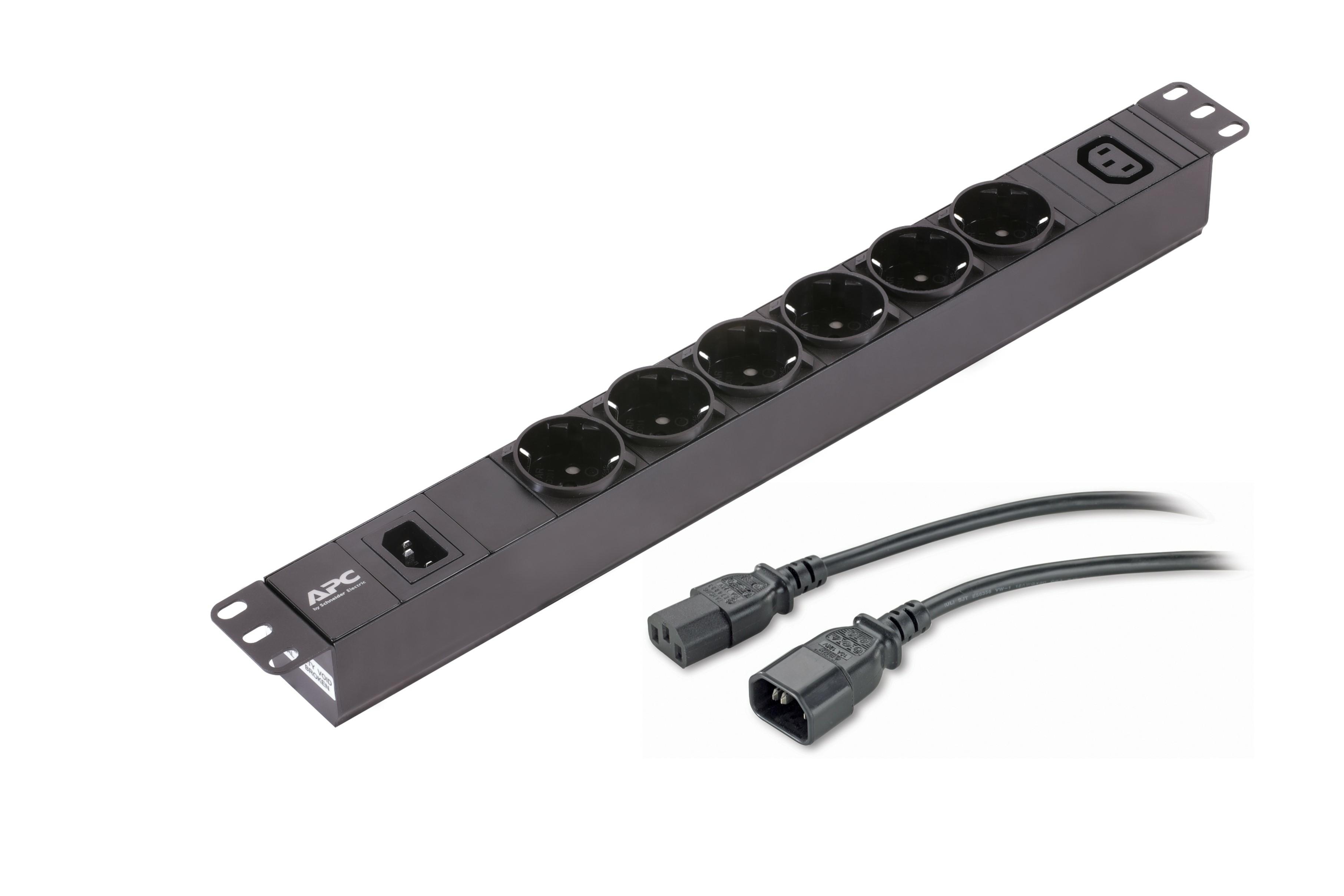 APC EPDU1010B-SCH unità di distribuzione dell'energia (PDU) 7 presa(e) AC 1U Nero