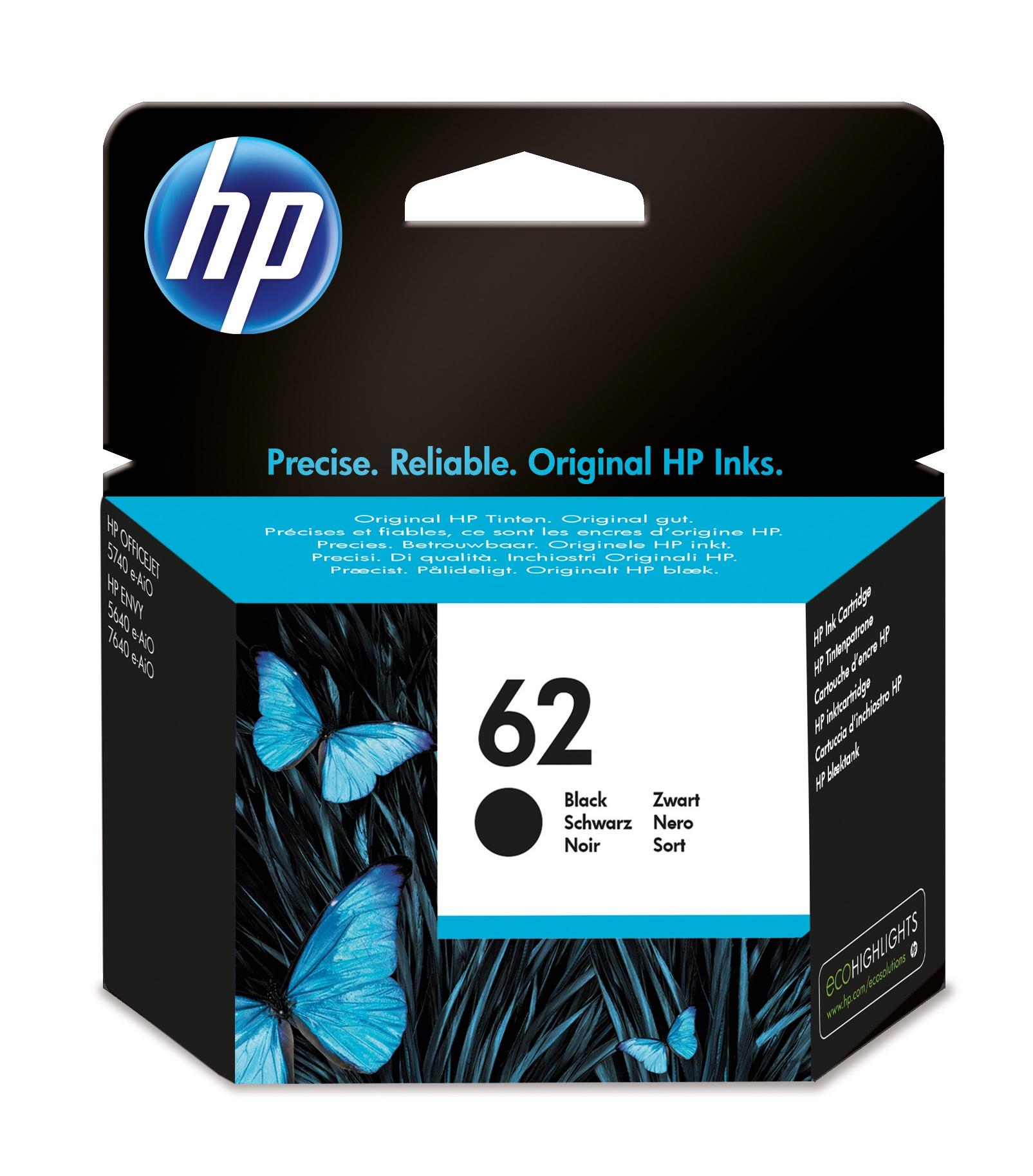 HP Cartuccia originale inchiostro nero 62