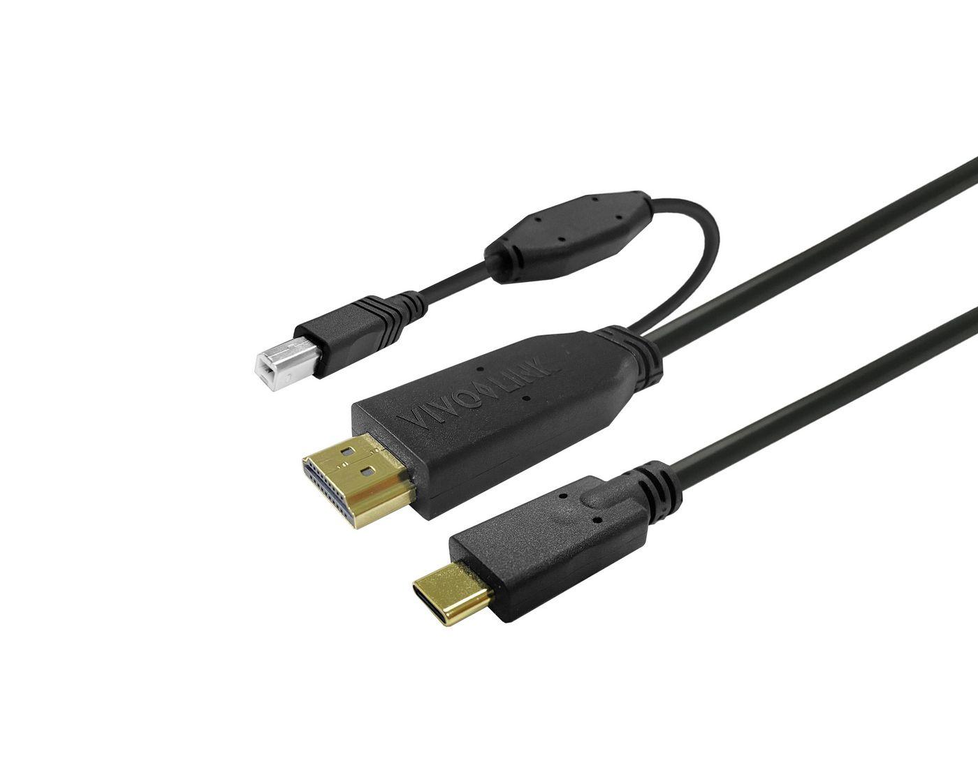 Vivolink PROUSBCHDMIUSBB5 cavo USB USB 3.2 Gen 1 [3.1 Gen 1] 5 m USB C Nero (Touchscreen Cable 5m Black - Warranty: 144M)