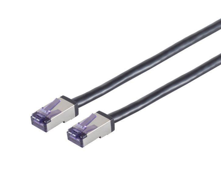 Lanview LVN-CAT6A-FLEX-2M cavo di rete Nero S/FTP [S-STP] (Lanview HIGH-FLEX Cat6a S/FTP - Black 2m High-Flex Shielded - Networ