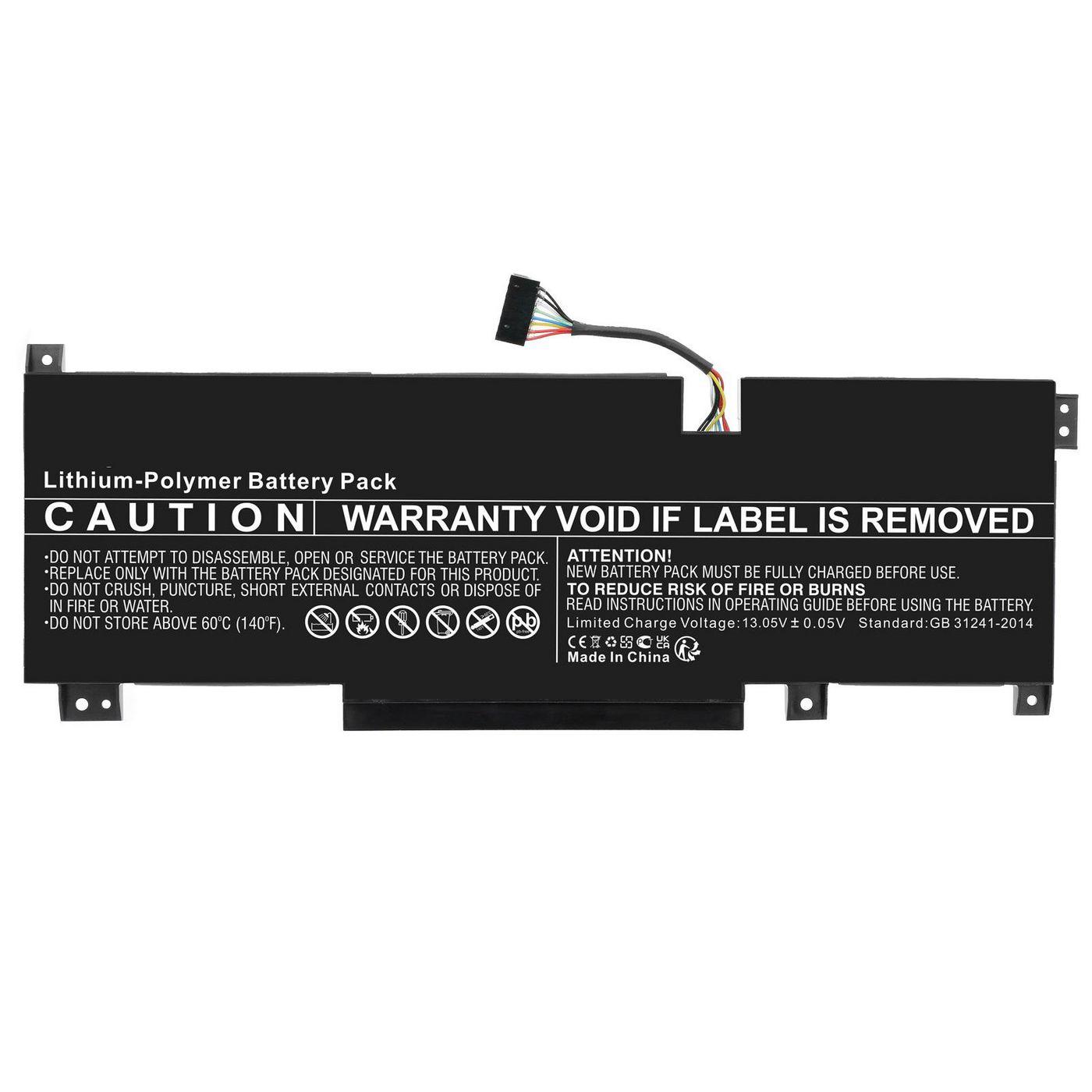 Laptop Battery for MSI 52.4Wh - Li-Pol 11.4V 4600mAh - Warranty: 12M