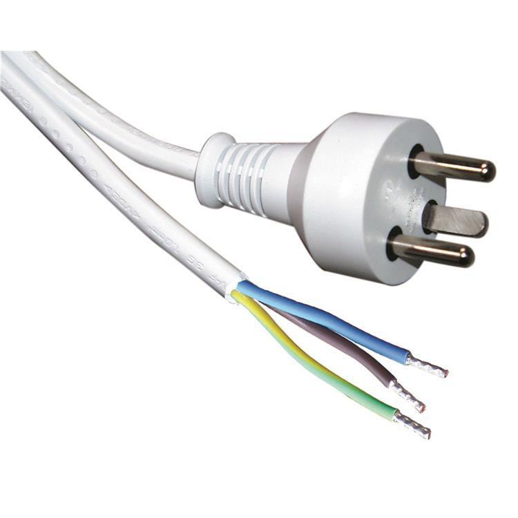 ROLINE 30.16.9011 cavo di alimentazione Bianco 4 m Spina di alimentazione di tipo K (Power Cable White 4 M Power - Plug Type K