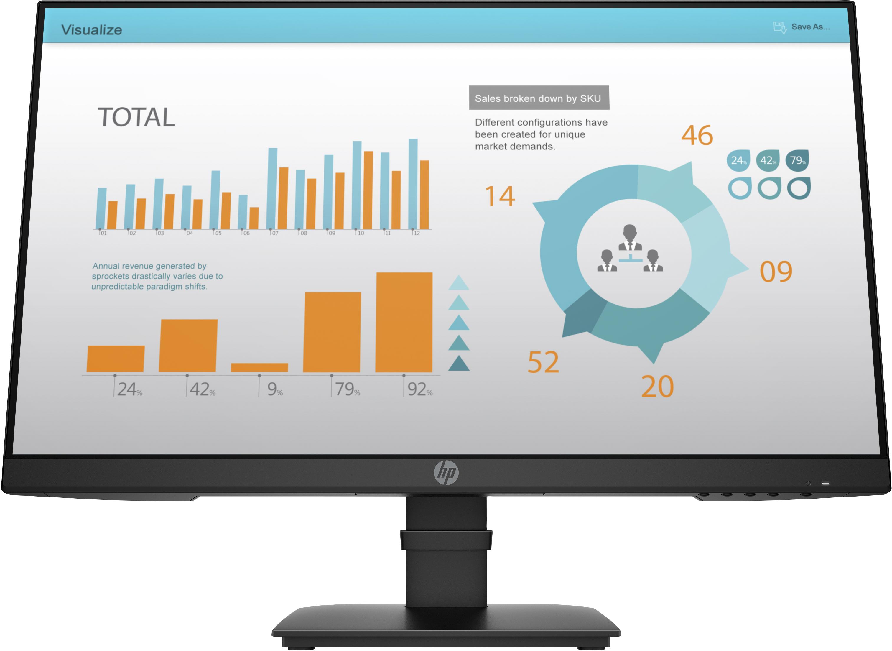 HP P-Series P24 G4 Monitor PC 605 cm (23.8") 1920 x 1080 Pixel Full HD