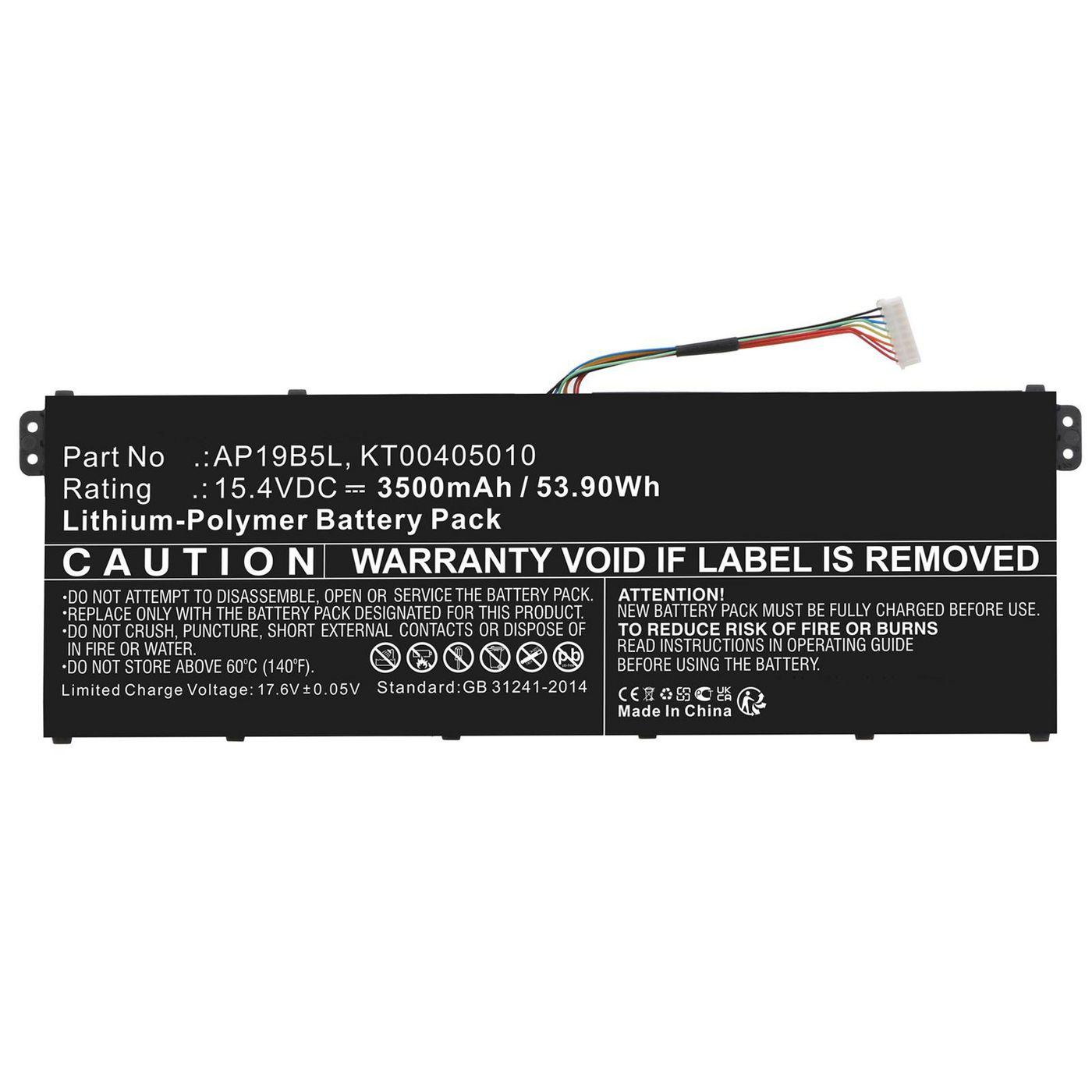 CoreParts MBXAC-BA0121 ricambio per laptop (Battery 53.90Wh Li-Polymer - 15.4V 3500mAh, Black - Warranty: 12M)