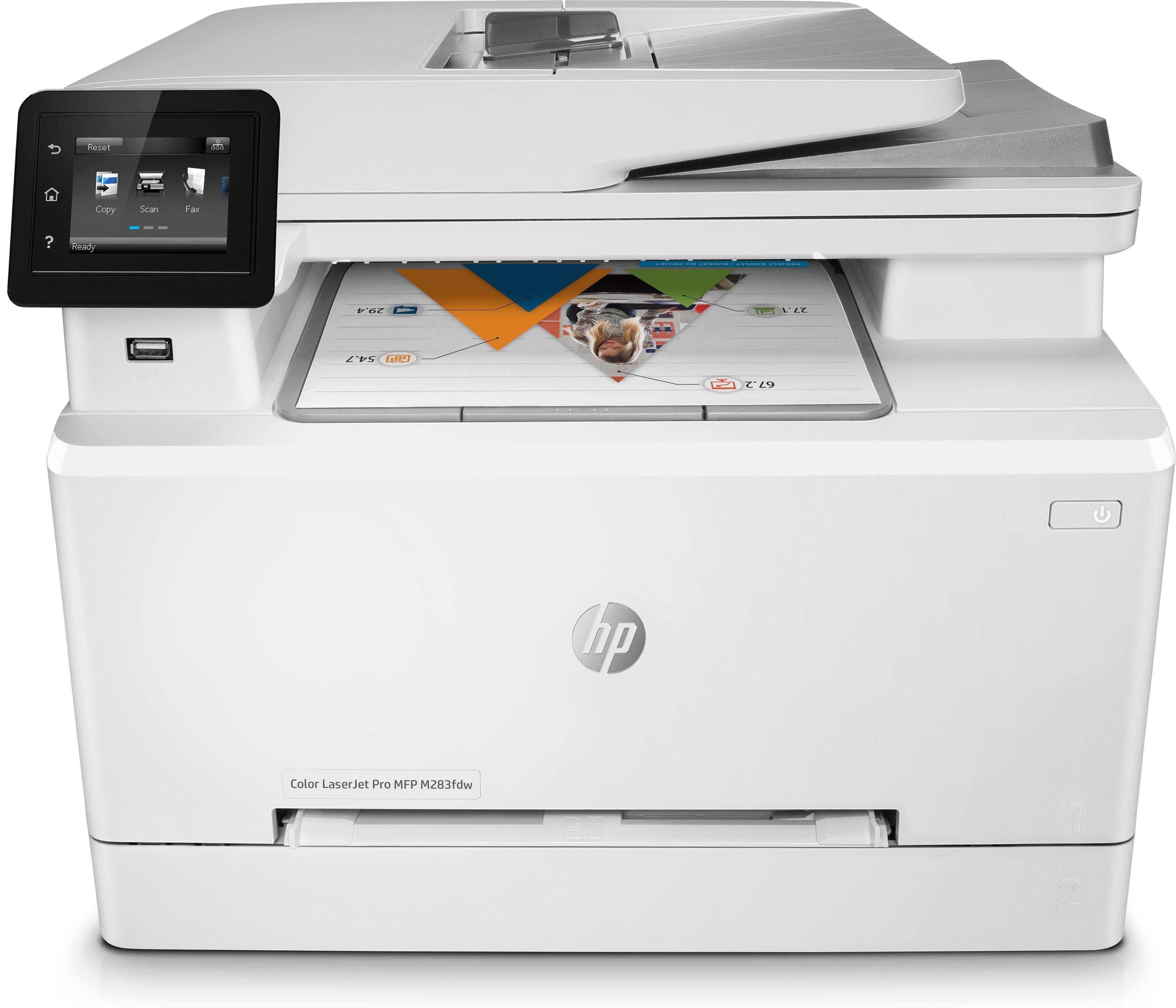 HP Color LaserJet Pro Stampante multifunzione M283fdw Colore Stampante per Stampa copia scansione fax stampa da porta USB front