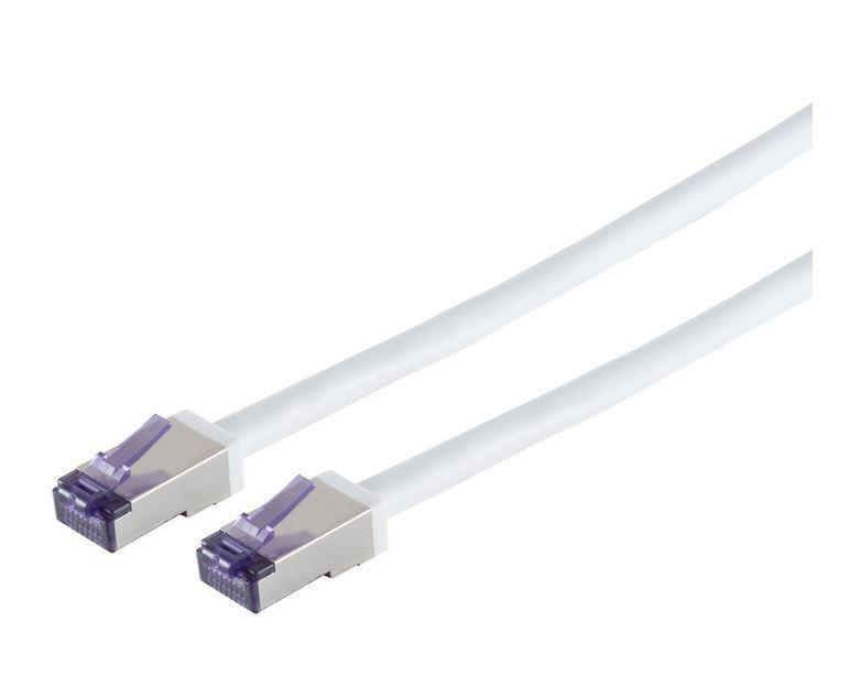 Lanview LVN-CAT6A-FLEX-1MWH cavo di rete Bianco 1 m S/FTP [S-STP] (Lanview HIGH-FLEX Cat6a S/FTP - White 1m - Warranty: 60M)