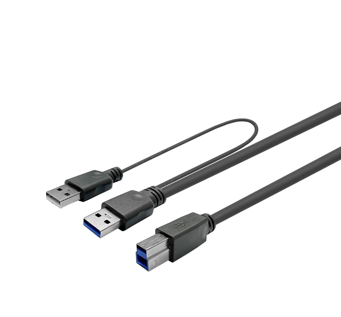 Vivolink PROUSB3AB3C-DUAL cavo USB (USB 3.0 ACTIVE CABLE A MALE - - B MALE 3m - Warranty: 144M)