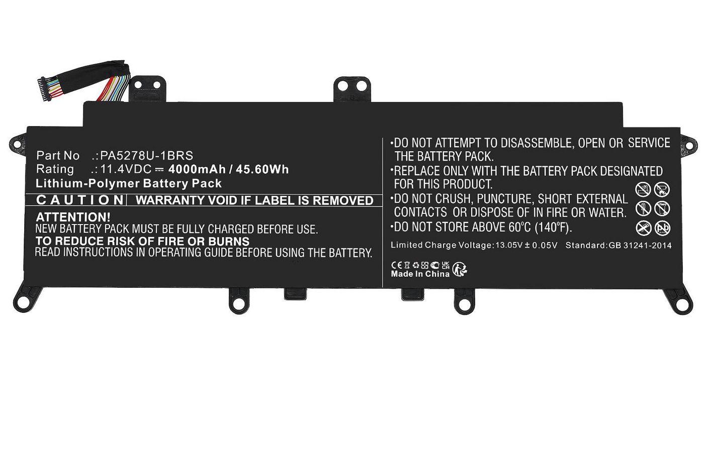 CoreParts MBXTO-BA0067 ricambio per laptop (Battery 45.60Wh Li-ion 11.4V - 4000mAh Black for Toshiba - Notebook 45.60Wh Li-ion