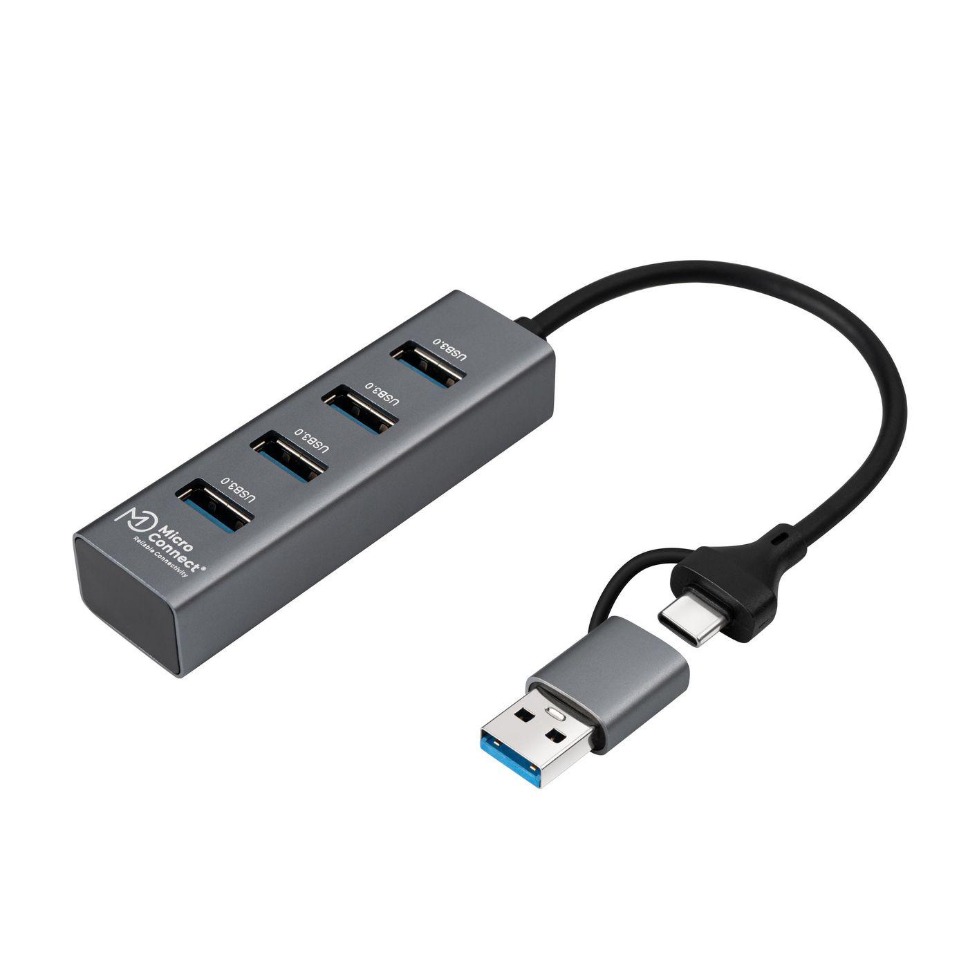 USB 3.0 Hub 4-Port with USB-C