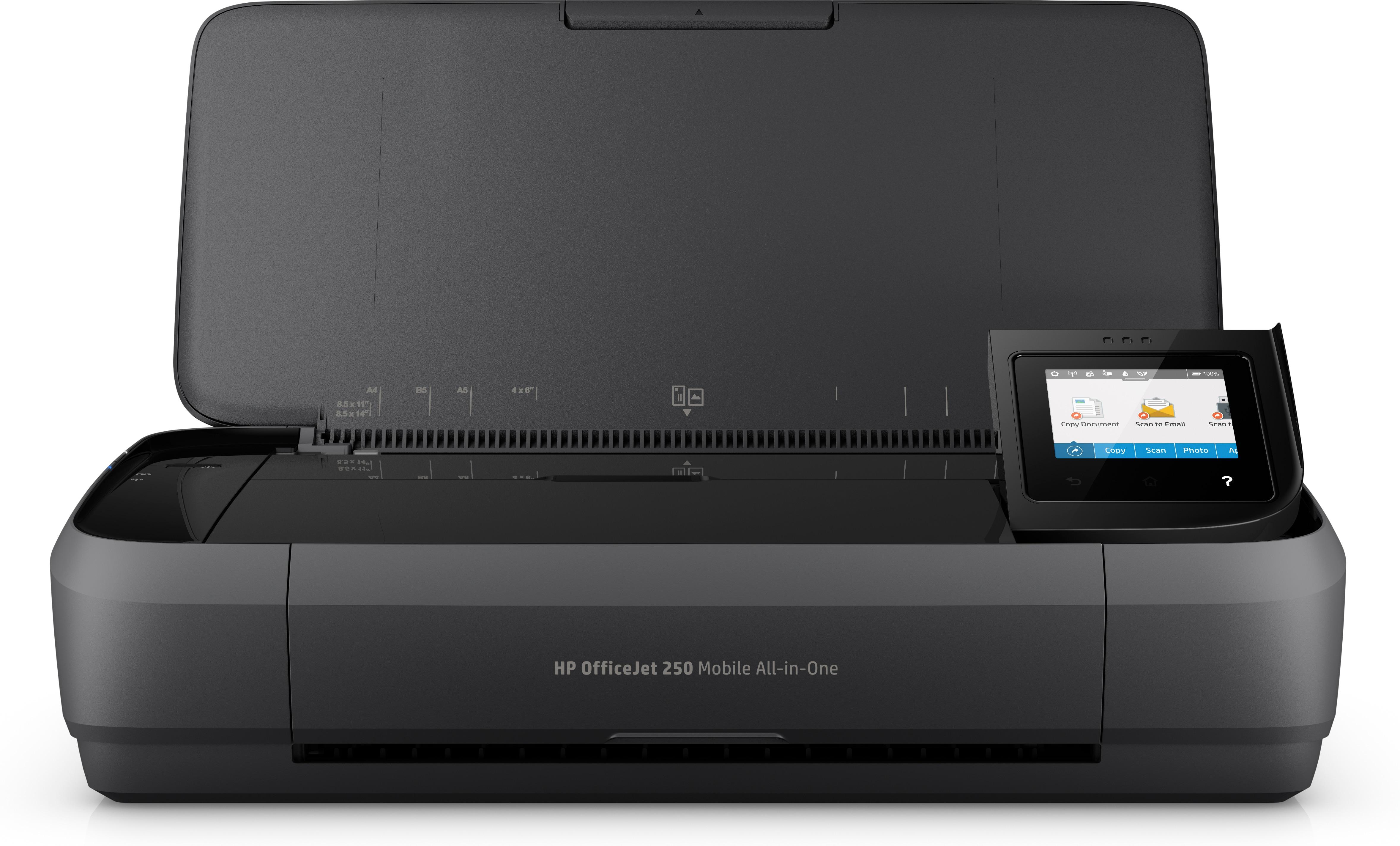 HP OfficeJet Stampante All-in-One portatile 250 Colore Stampante per Piccoli uffici Stampa copia scansione ADF da 10 fogli