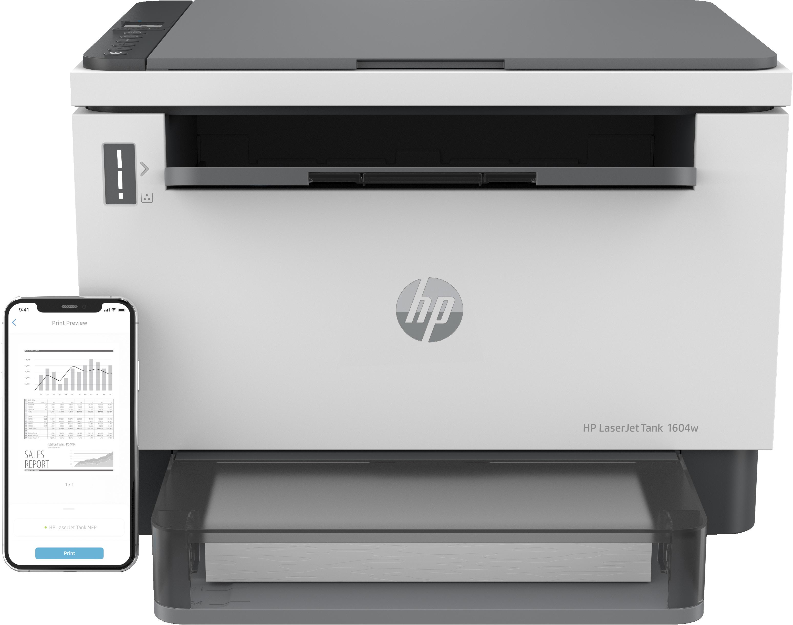 HP LaserJet Stampante multifunzione Tank 1604w Bianco e nero Stampante per Aziendale Stampa copia scansione Scansione verso e-m