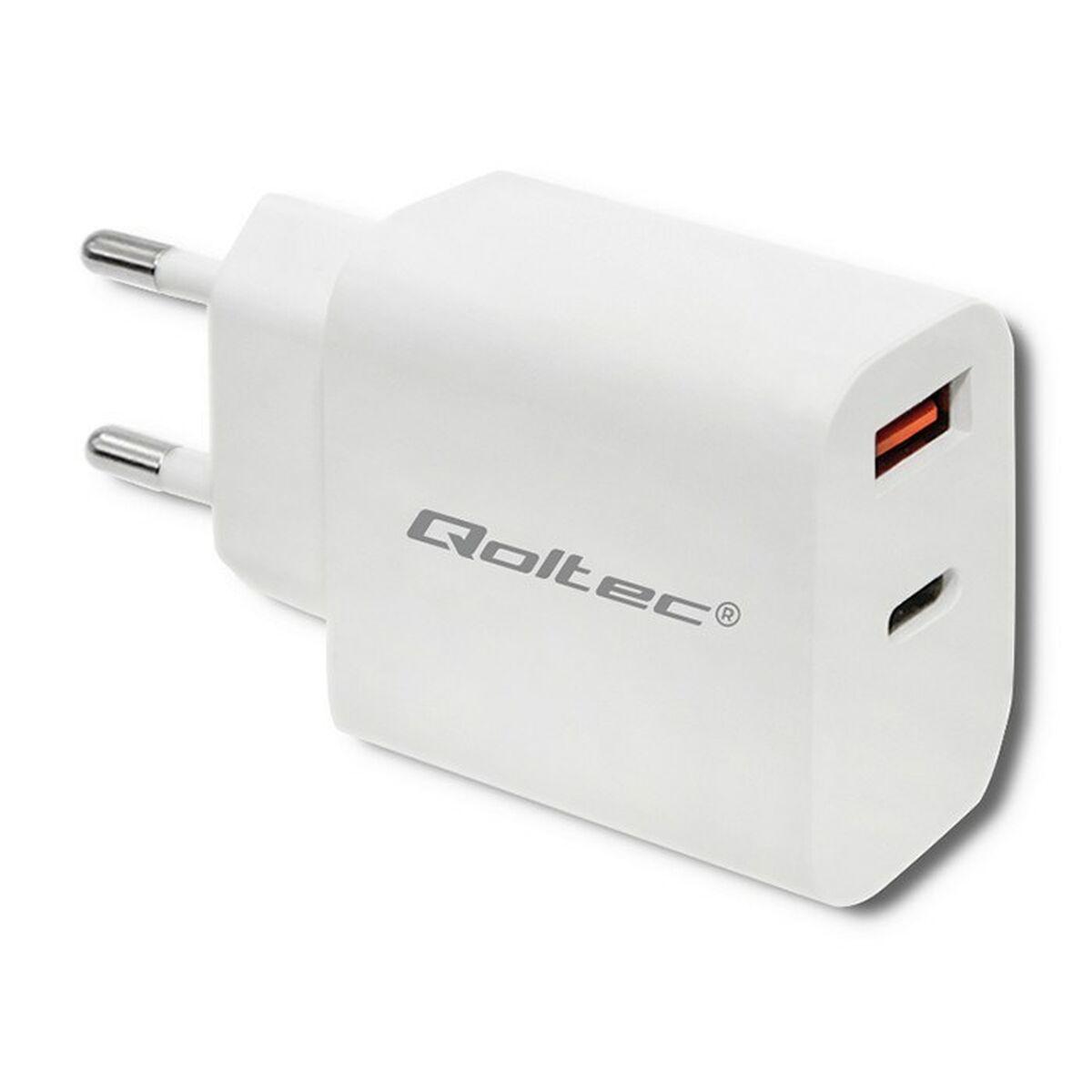 Carica batteria per Parete Qoltec 51714 Bianco 18 W