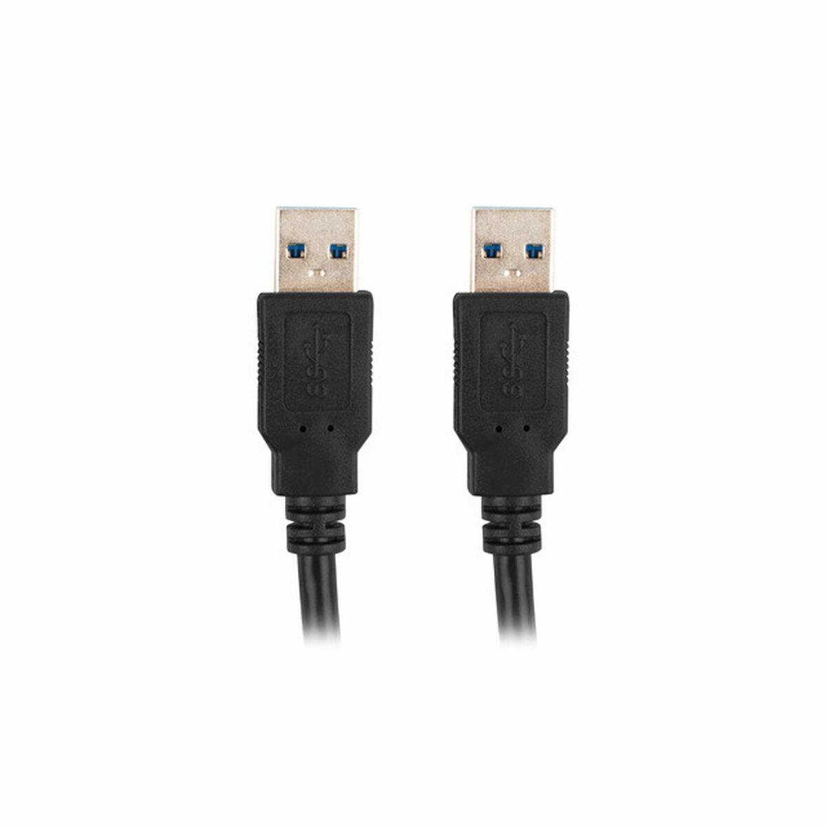 Cavo USB Lanberg CA-USBA-30CU-0018-BK Nero 1,8 m