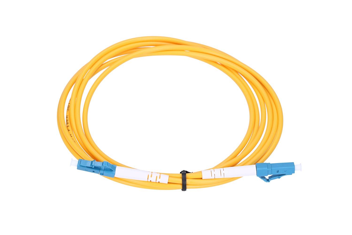 Extralink LC/UPC-LC/UPC | Patchcord | Monomodale, Simplex, G657A1, 3mm, 1m