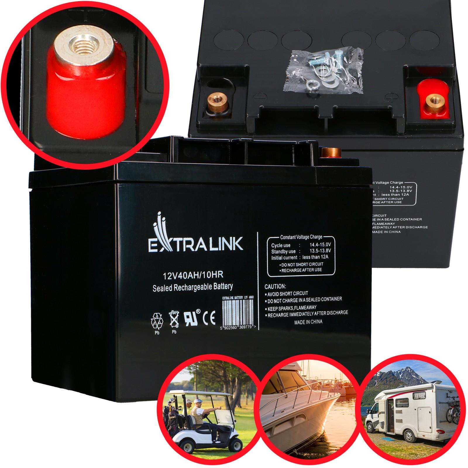 Extralink AGM 12V 40Ah | Accumulatore Batteria | senza manutenzione