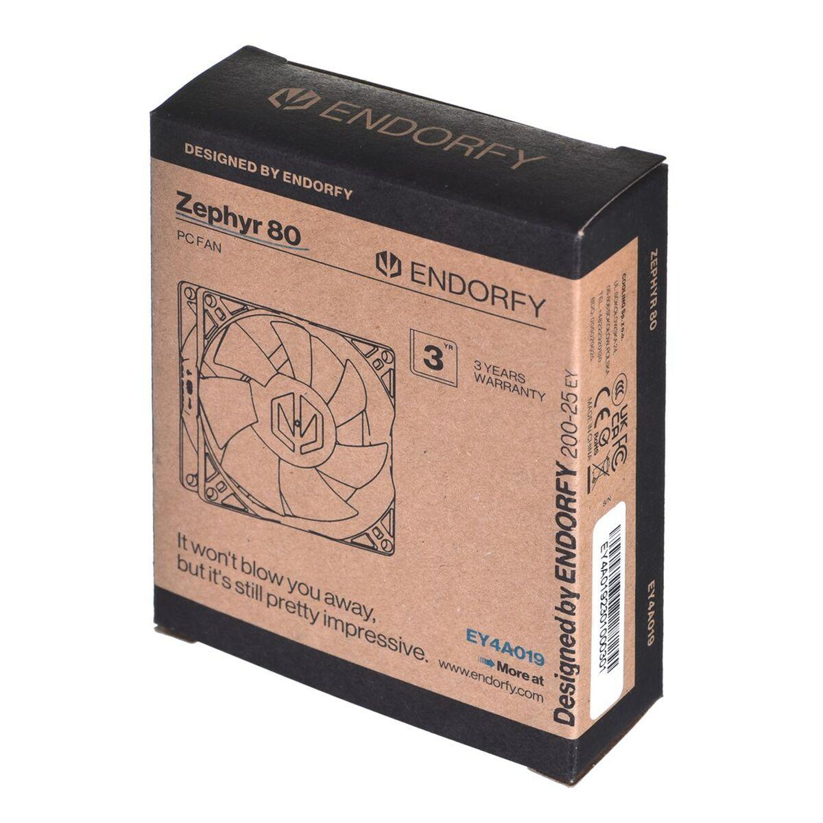 ENDORFY Zephyr 80 Case per computer Ventilatore 8 cm Nero 1 pz (ENDORFY Zephyr 80)