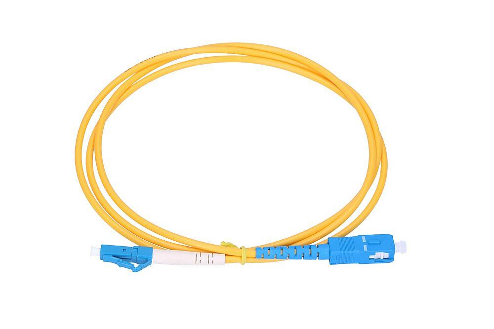 Extralink LC/UPC-SC/UPC | Patchcord | Monomodo, Simplex, G652D, 3mm, 5m