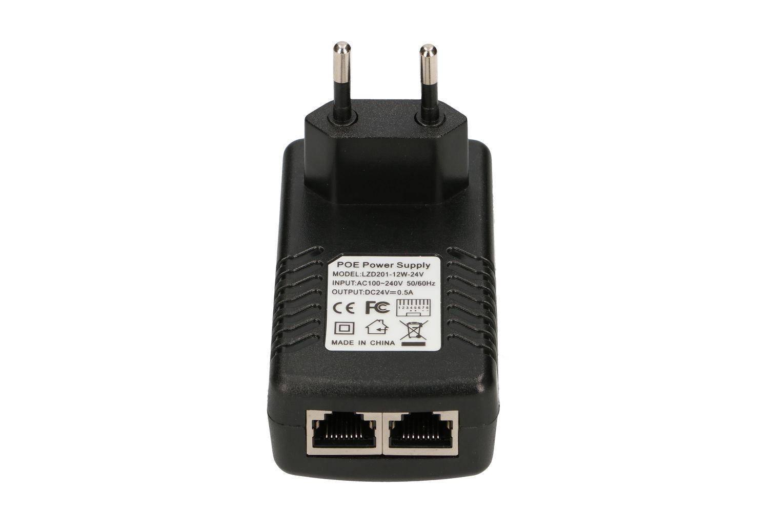 EXTRALINK POE-24-12W 24V 12W 0.5A POWER ADAPTER WALL PLUG