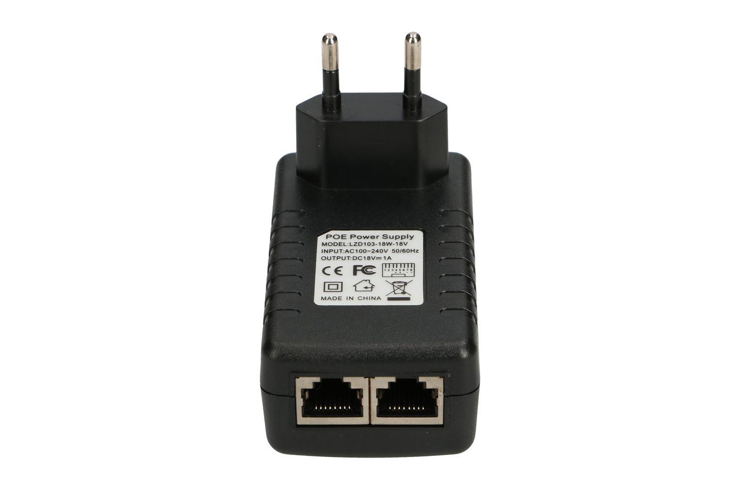 EXTRALINK POE-18-18W 18V 18W 1A POWER ADAPTER WALL PLUG