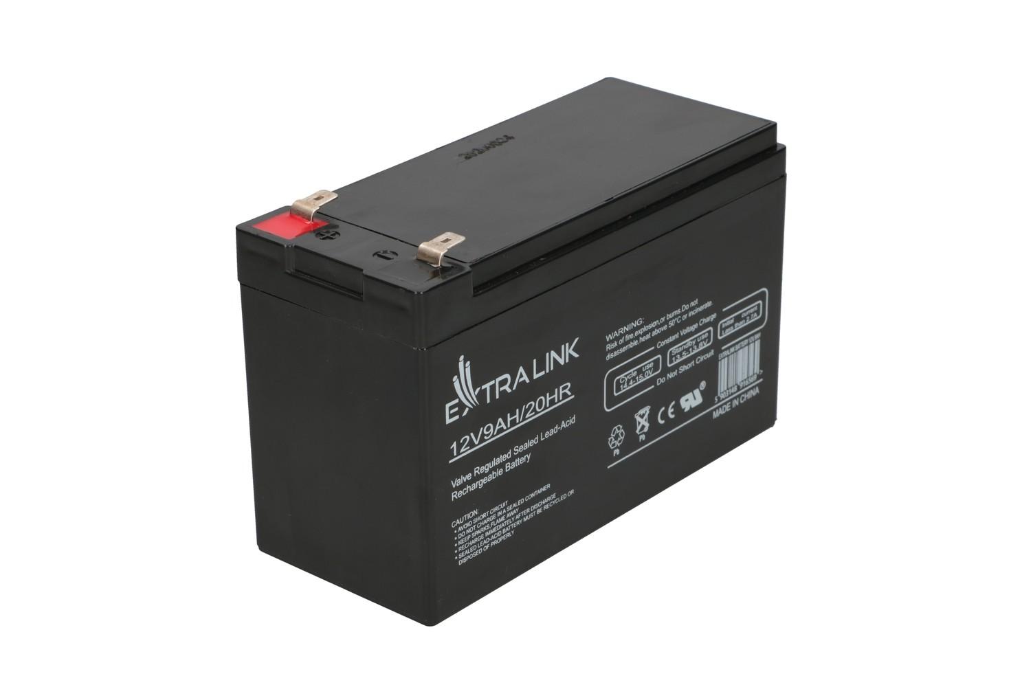 Extralink AGM 12V 9Ah | Accumulatore Batteria | senza manutenzione