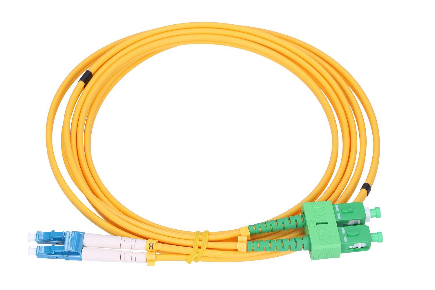 Extralink LC/UPC-SC/APC | Patchcord | Modalita singola, Duplex, G657A, 3mm, 1m