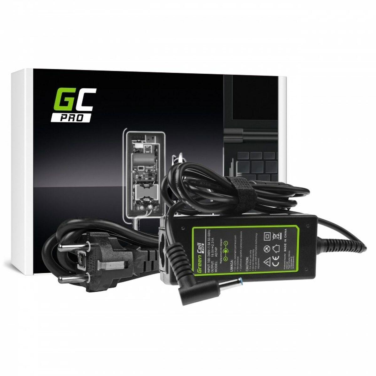 Green Cell AD74P adattatore e invertitore Interno 45 W Nero (Green Cell Pro Charger for HP 250 etc., 19.5V 2.31A 45W - Black)