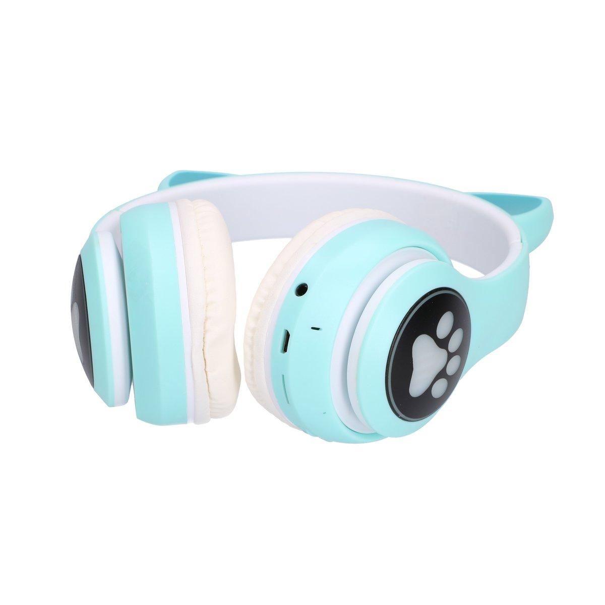 EXTRALINK KIDS CAT EARS WIRELESS HEADPHONES GREEN