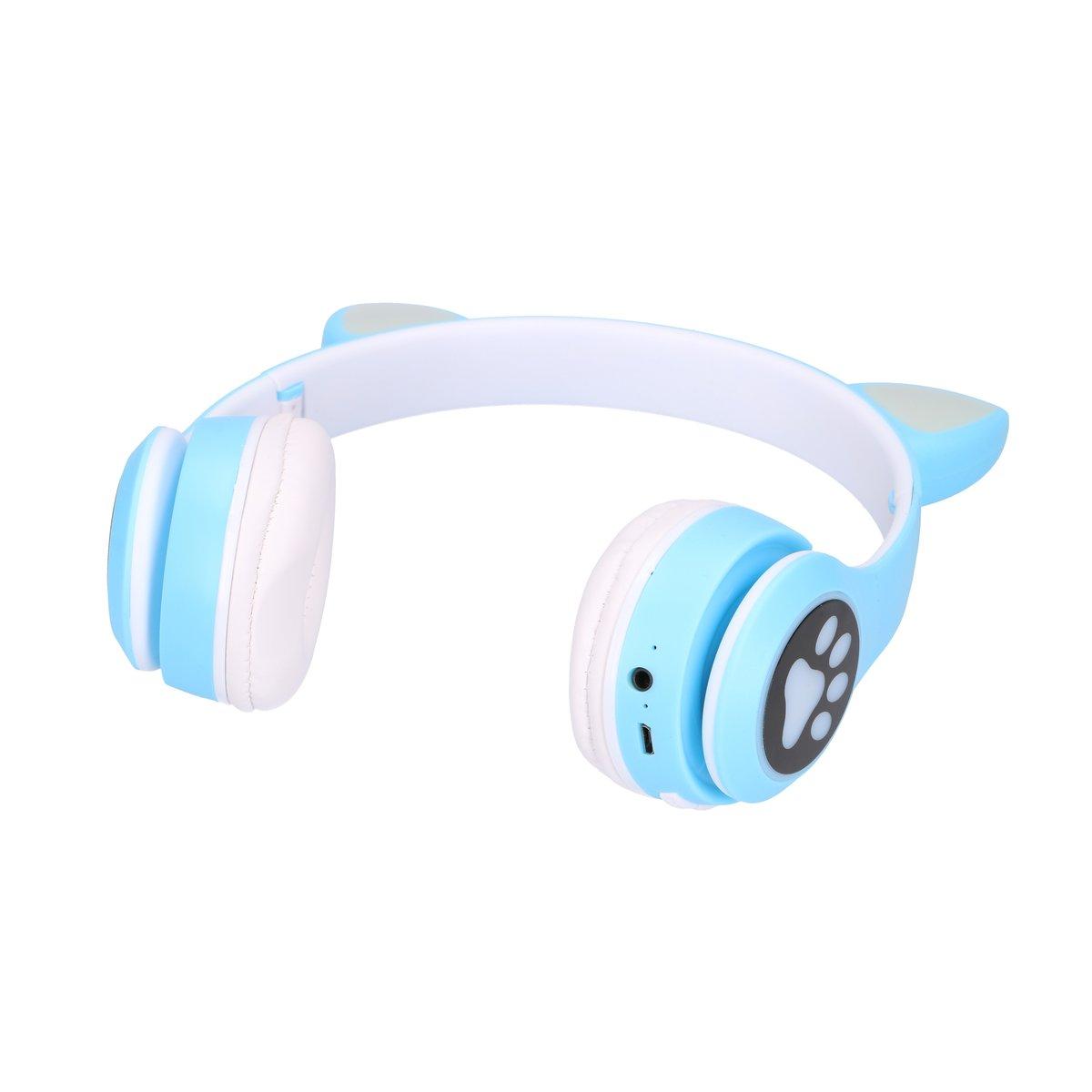 EXTRALINK KIDS CAT EARS WIRELESS HEADPHONES BLUE