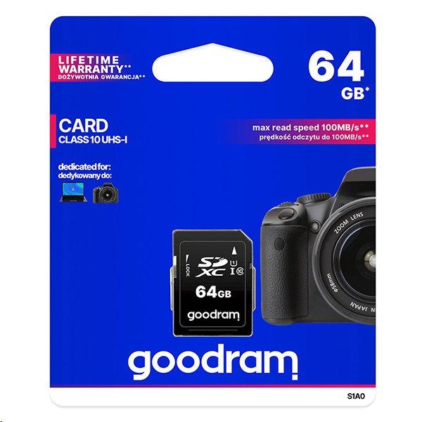 Scheda SD 64GB SDXC GoodRAM - blister retail