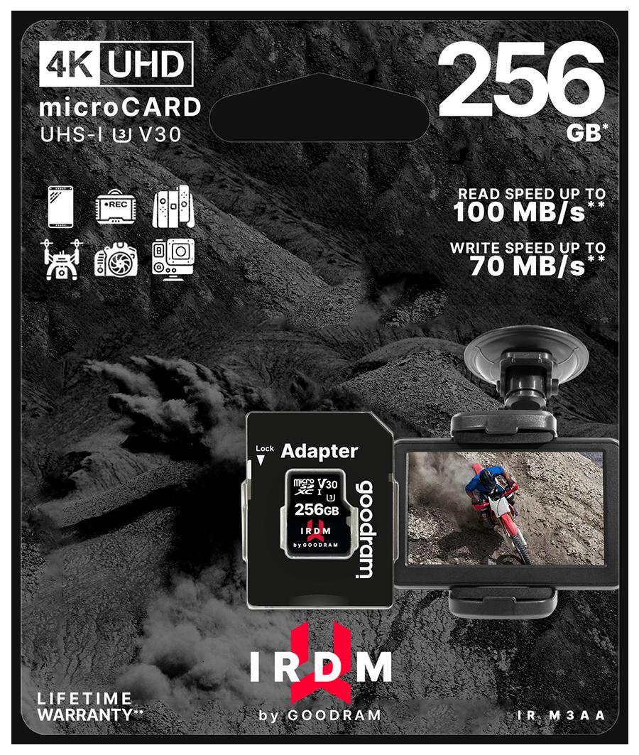 Goodram IRDM 256 GB MicroSDXC UHS-I Classe 10