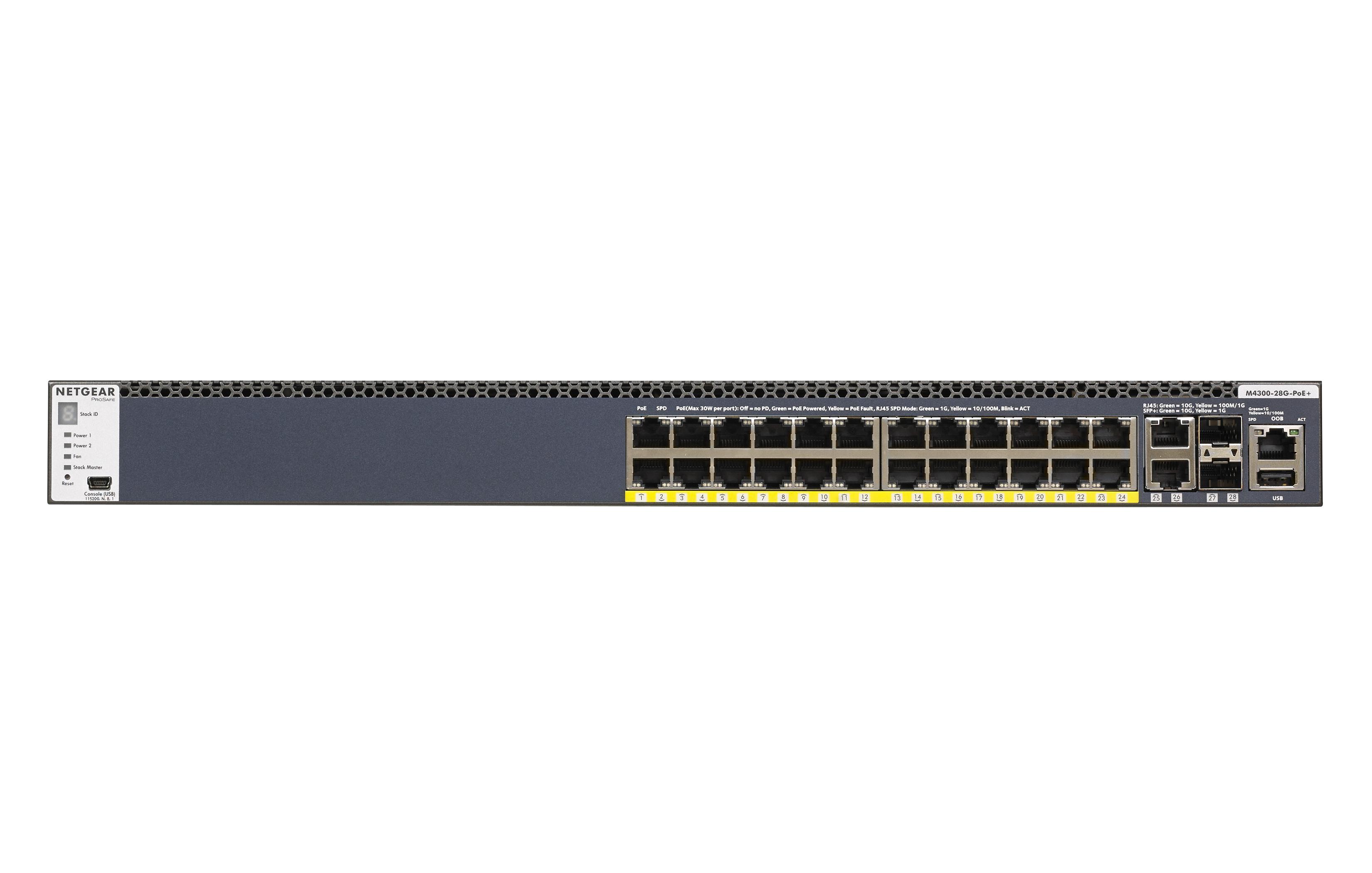 SWITCH 24P 24 PORTE POE+ 2P 10BASE-T 2P 10GBASE-X SFP+