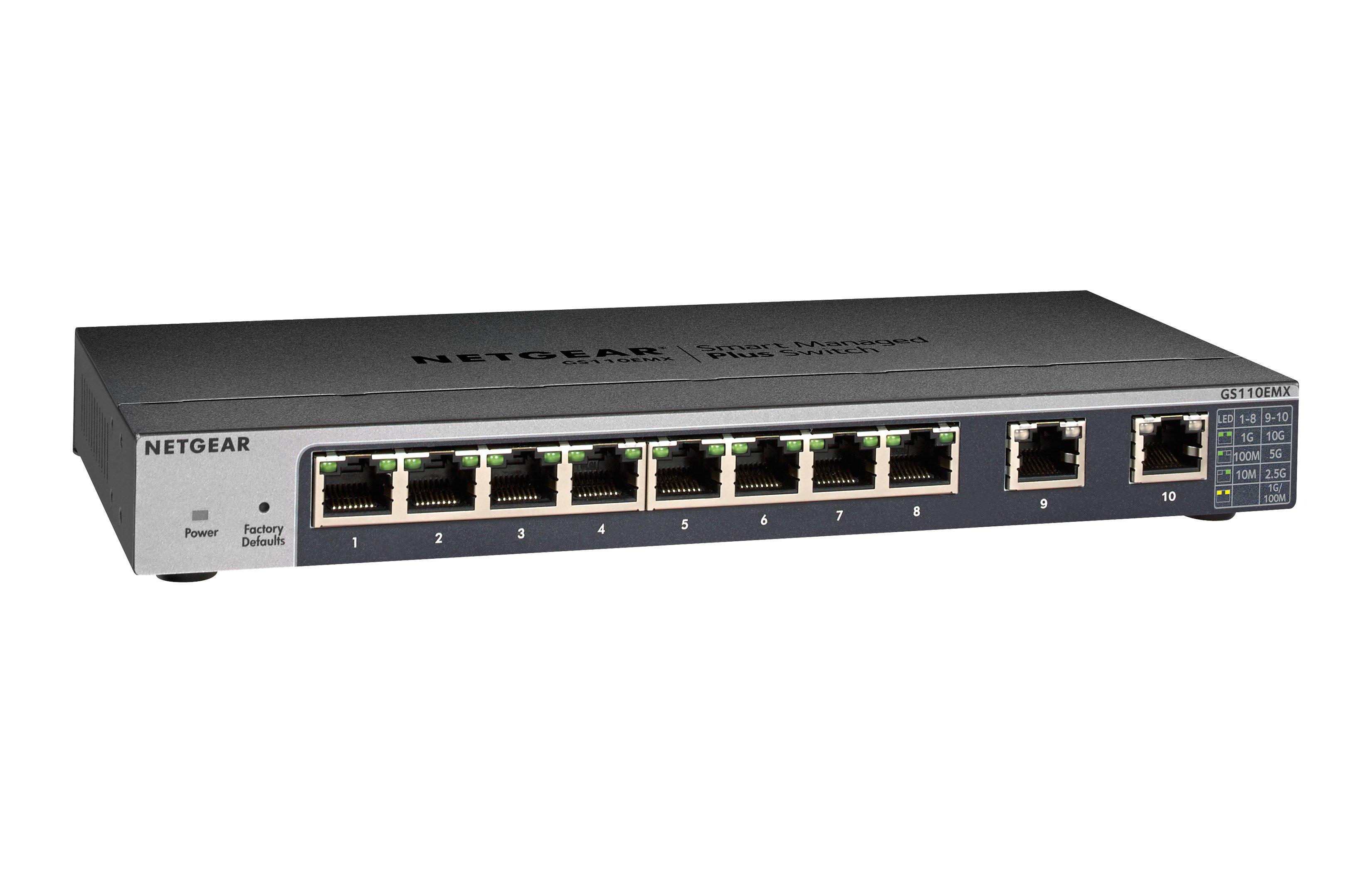 8-Port Gigabit ports with 2-Port Multi-Gig ports (100M/1G/2.5G/5G/10G)