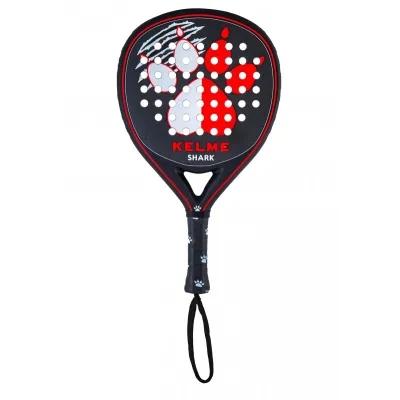 Racchetta da padel Kelme Shark - Forma mista - Telaio 100% carbonio - Faccia 100% fibra di carbonio - Nucleo in Eva Xtra Soft