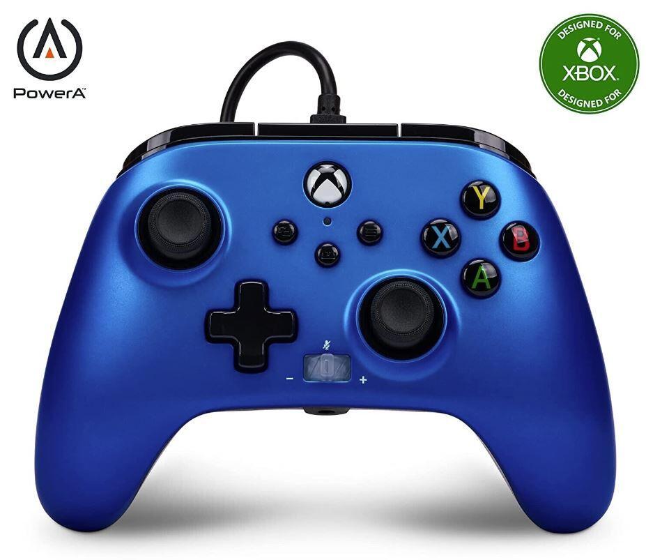 Controller cablato migliorato PowerA per Xbox Series XS (Sapphire Fade, ufficialmente autorizzato)