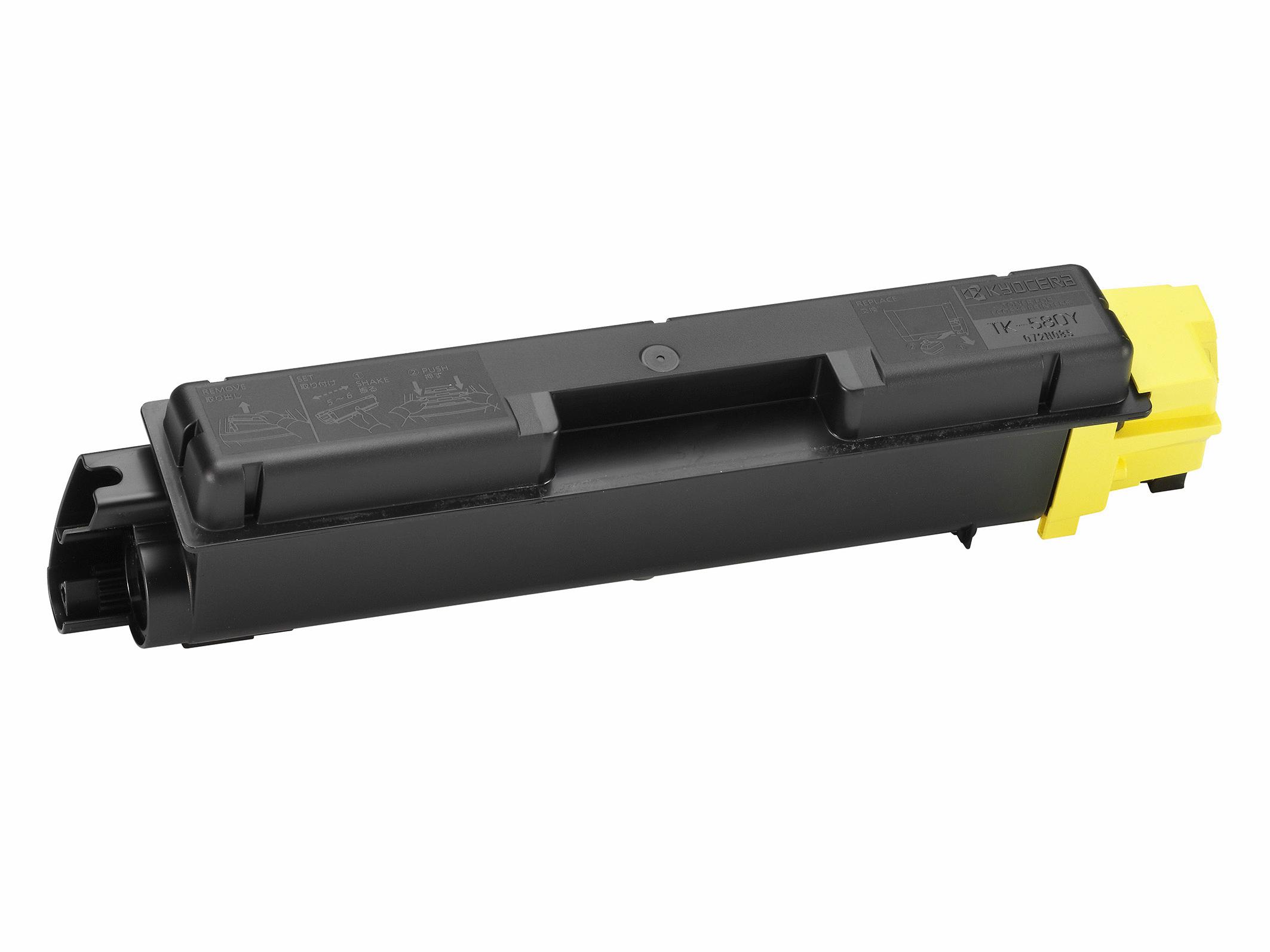 ORIGINAL Kyocera toner giallo TK-580y 1T02KTANL0 2800 Seiten