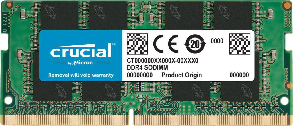 RAM cruciale DDR4 8GB 2666MHz PC4-25600 CL22 SODIMM