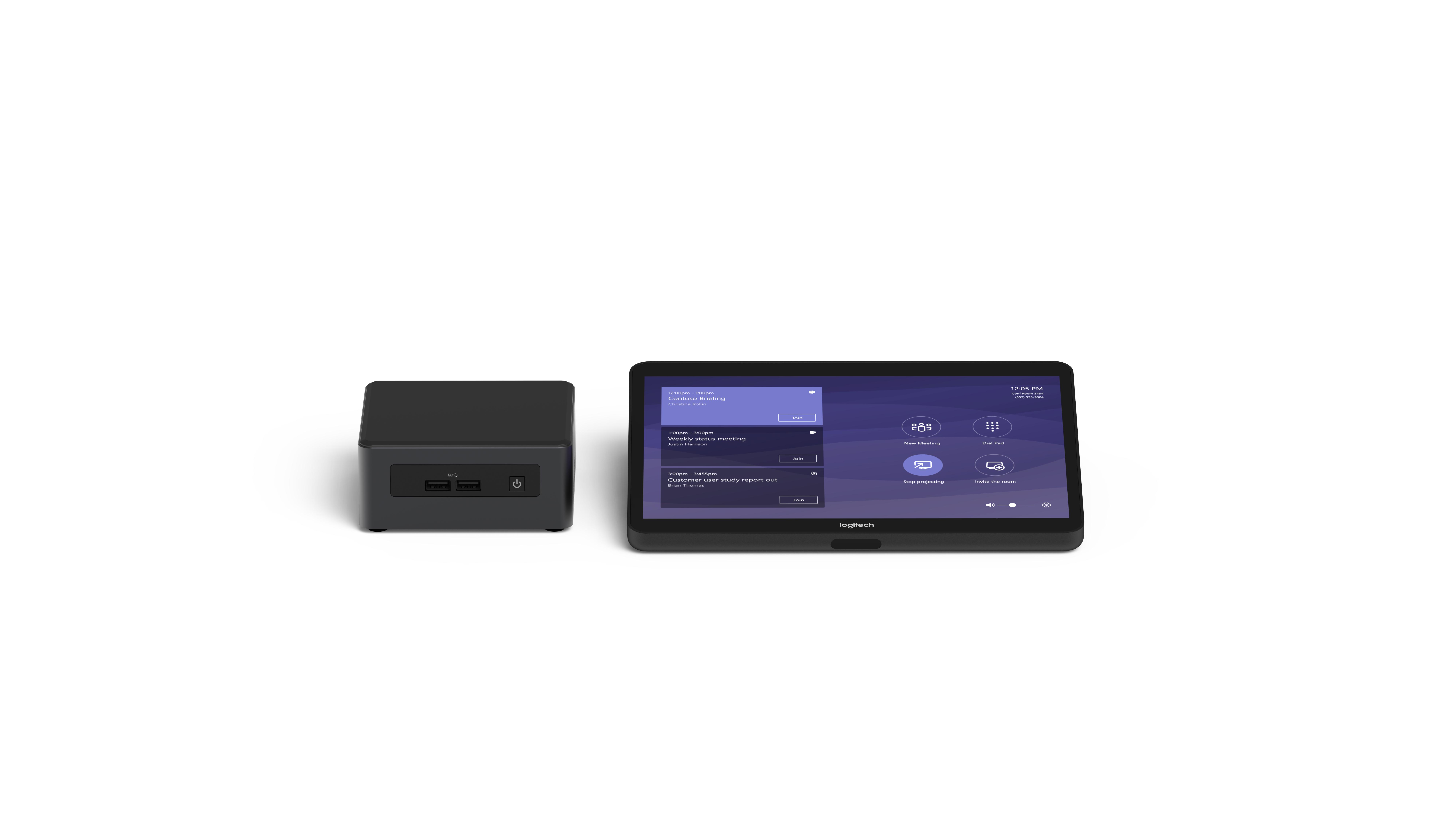 Logitech Tap Base BundleMicrosoft Teams sistema di conferenza Collegamento ethernet LAN Multipoint Control Unit (MCU)