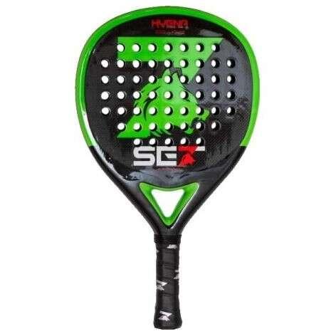 Set di racchette da padel Hyena - Forma rotonda - Telaio 100% carbonio - Faccia 100% carbonio 3K - Nucleo in gomma Eva extra mo